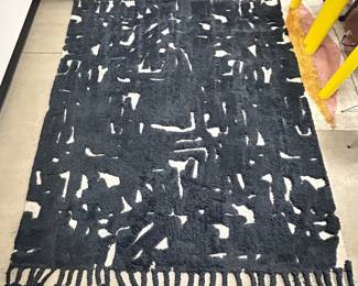 8’x10’ Area Rug by CB2 x Fred Segal. Navy and White. $800 OBO. Motivated to sell 