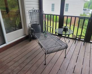 Wrought Iron Chaise lounge 