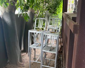 Metal chairs