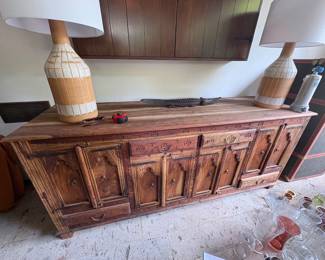 Large carved sideboard