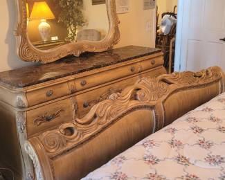 Empire Bedroom SET 5PC  COLLECTION BY SCHNADIG King Sliegh Bed, 2 Night Stands and Dresser 