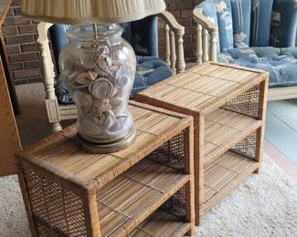 Wicker Accent Shelves