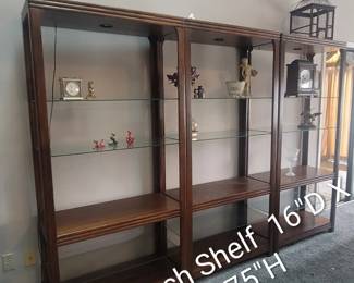 Mid Century Henredon Ming Mahogany Sbelves Circa 1970s $1200.00 for 3pc Set