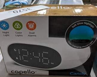 Candy Glow Alarm Table Clock with Color Changing Nightlight