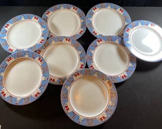 Sakura Large Snowman Plates Debbie Mumm