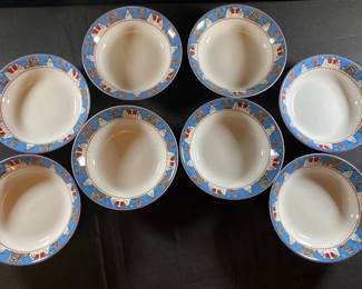 Sakura Snowman Debbie Mumm Bowls