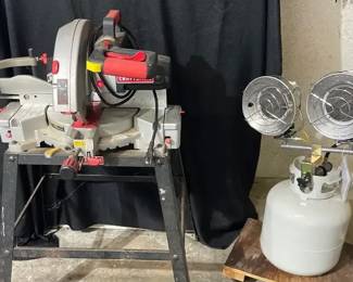 Craftsman Laser Trac Mitre Saw  Propane Work Heater