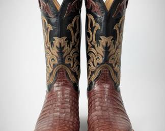 Men's Caiman Belly Cowboy Boots
