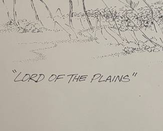 Lord of the Plains Bison Lithograph by Dan Brewer, "Buffler" Edition