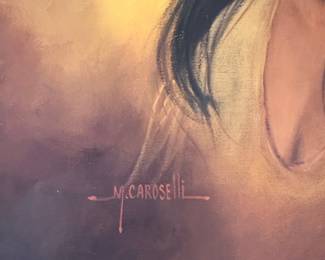 Native American Woman Portrait by M. Cardoselli 