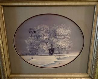 R. H. Webb Winter Landscape Print