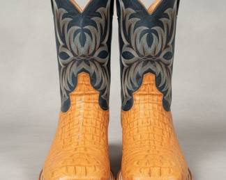Caiman Hornback Cowboy Boots