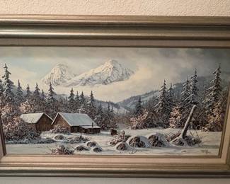 R. H. Webb Winter Landscape Print