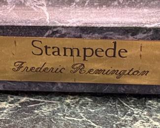 After Frederic Remington "Stampede" Bronze Sculpture