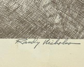 Randy Nichols "Young Boy" Lithograph Print