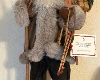 St. Nicholas Square "Spirit of Santa Collection" Skiing Santa Figurine