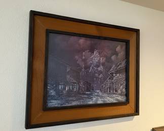 Carl R. Young Jr. Western Town Print