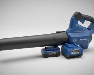Kobalt 24V MAX Brushless Cordless Leaf Blower with 4.0 Ah Extended Run Battery and Charger