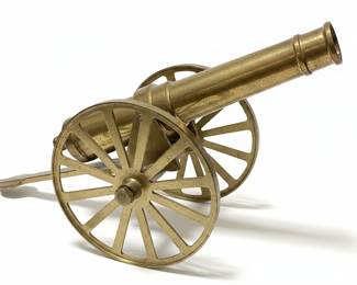 Vintage Brass Cannon Replica
