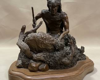 Advance Scout Bronze Sculpture by Paul Wylie