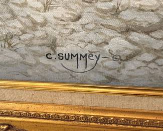 C. Summey Landscape Oil Painting