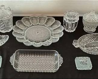 Crystal Candy Dishes, Trays,  Candle Holders