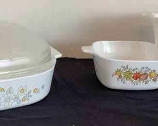 4 Pieces Corning Casserole Dishes