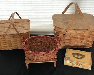 Old Baskets  Cigar Box