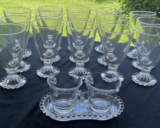 Anchor Hocking Berwick Boopie Glass Goblets  Imperial Glass Candlewick