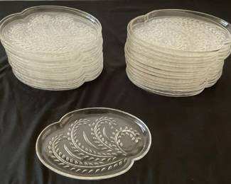 Federal Glass Snack Plates