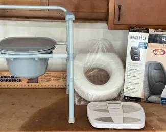 Back Massager, Bedside Commode Chair  More
