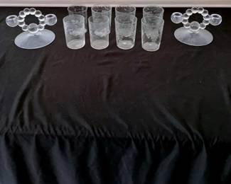 Imperial Glass Co. Candlestick Holders  Glasses
