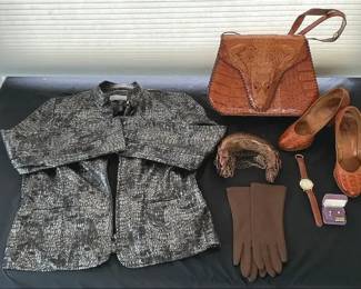 Alligator Leather Set  More
