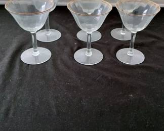 Tiffin Rims of Gold Glasses