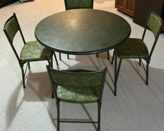 Folding Card Table  Chairs