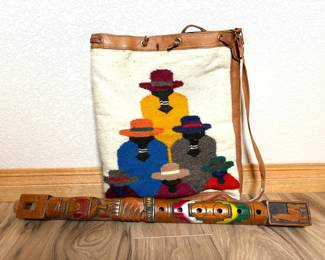 Peruvian Totem Whistle and Purse