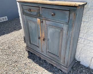 Shabby outdoor cabinet