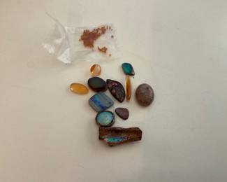 Jelly and boulder opals