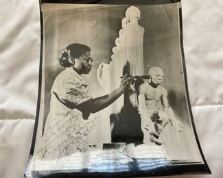 Black and white photo of Augusta Savadge