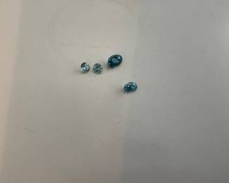 7.4 karats, blue zircon 
