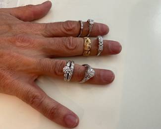 Jabel 18k and diamond bridal jewelry (there are more than what is shown) Jabel know for dye striking