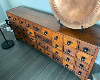 Apothecary or file cabinet