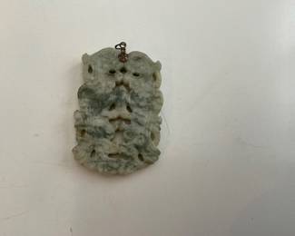 Asian stone pendant