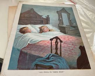 Part of vintage holiday book