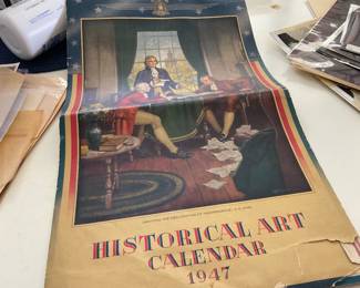 Historical art calendar