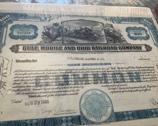 Stock certificate