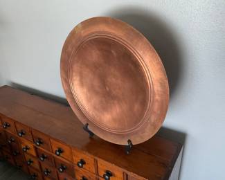 Large copper plate