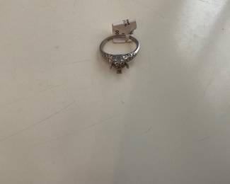 Sebastian Barier platinum and diamond rings, made in France