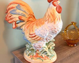 Ceramic rooster