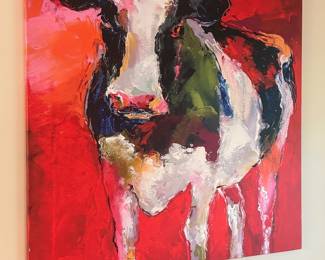 Cow painting on canvas